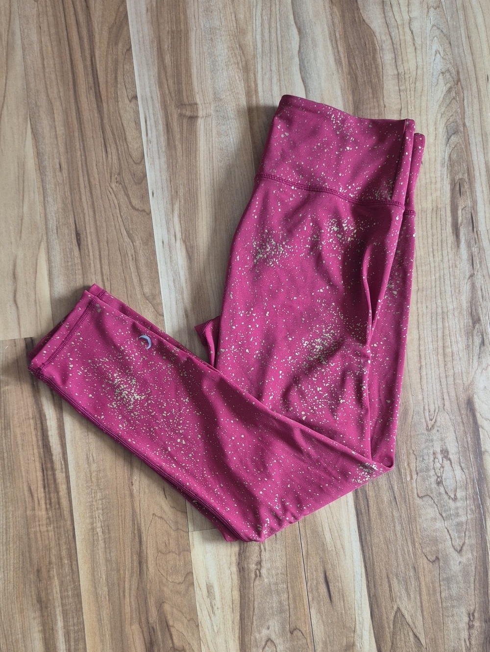 Zyia Red Glitter Active Leggings